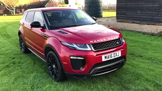 Land Rover evoque HSE dynamic auto red for sale @ Auto 2000 Epping