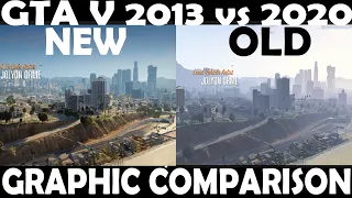 GTA V 2013 vs 2020 Graphic comparison , Looking like a whole new game, The difference is huuuuuuuge.