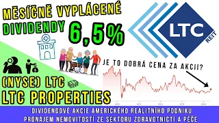 LTC Properties akcie s měsíční výplatou dividendy a výnosem 6,5 %. Je současná cena dobrá?