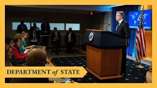 Secretary Blinken Delivers Remarks to the Press