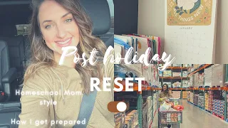 POST HOLIDAY RESET||HOW I PREPARE TO GET BACK INTO HOMESCHOOLING AFTER TIME OFF
