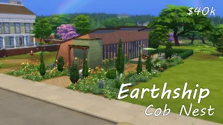 Earthship Cob Nest - Sims 4 speed build