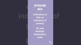 Deprivation | 60 Second Sociology (Work, Poverty and Welfare)