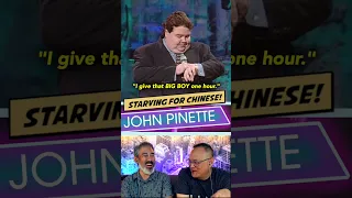 🤣JOHN PINETTE 🥡 STARVING FOR CHINESE  FOOD! 🍚 #shorts #reaction #comedy #funny #lol #best 😆 #buffet