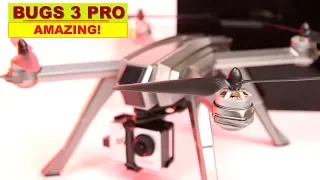 MJXRC Bugs 3 Pro with 3 batteries - It can lift a 4K GoPro for filming!