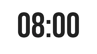 8 MINUTE TIMER - COUNTDOWN TIMER (MINIMAL)