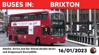 London buses in Brixton 16/01/2023