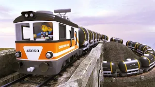 Train Rescue of The Long Freight Trains can't Climb