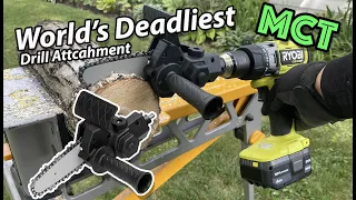 Low Cost Drill Attachment. (Baby Chainsaw Drill)