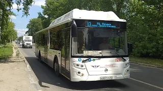 Автобус ЛиАЗ-5292.67 (CNG) № Н 407 УА 62 №1233 маршрутом №13 "ТЦ Круиз - пос. Божатково"