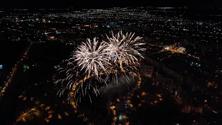 Первомайский фейерверк в парке имени 50-летия Октября в Самаре