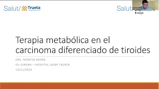 532- Terapia metabólica en el carcinoma diferenciado de tiroides.