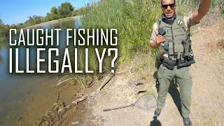 Rolled Up On By DFW Warden While Urban Creek Fishing For Carp In San Jose | ITGETSREEL Episode 96