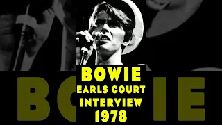 David Bowie Interviewed Outside Earls Court Concert 1978 #shortvideo #shorts #shortsfeed #short