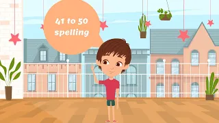 41 to 50 spelling | number name 41 to 50 | learn number 41 to 50 with english spelling