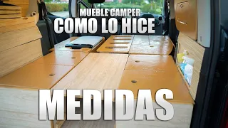 MUEBLE CAMPER! Medidas y Explicacion! Como hice la camperización de mi Mini Furgo Camper | Berlingo