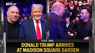 👀 Donald Trump ARRIVES at MSG to attend #UFC295 flanked by Kid Rock, Dana White and Tucker Carlson 🗽