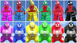 Unlocking All Spider-Man & Venom Colors in LEGO Games! (Every Suit Revealed!)