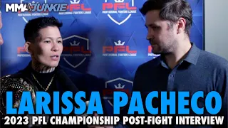 Larissa Pacheco Ready For 'War' With Cris Cyborg After Historic 2023 PFL Championship Win