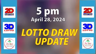 5pm Lotto Result Today April 28, 2024