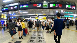 蕨の変電所火災のより運転見合わせとなったJR常磐線柏駅構内の様子！【2021.10.10】運転見合わせから再開まで！