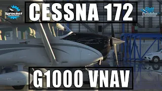 MSFS | Cessna 172 | Garmin G1000 | VNAV Tutorial | Full Flight With RNAV