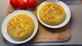 Receta fácil de tortilla de patatas: ¡Con y sin cebolla!