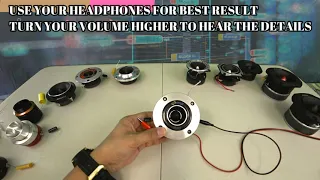 STOP BUYING CRAP!  12 Mid Weight Tweeters BEST SELLERS Sound test and Over Look