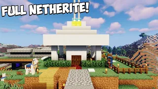 Lengkapin Tool Netherite Dan Sedikit Building - Minecraft