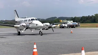 King Air C90 startup