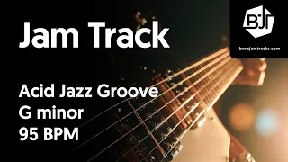 Acid Jazz Groove Jam Track in G minor "Slap Happy" - BJT #7