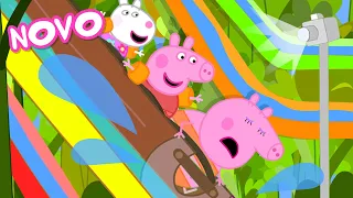 Peppa Pig Português Brasil | A Calha de Toras | NOVO Contos da Peppa Pig