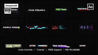 Digital Glitch Text Presets | After Effects Template