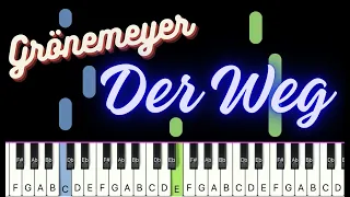 Herbert Groenemeyer - Der Weg - Piano Tutorial