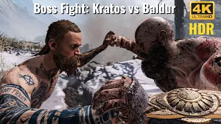 Kratos vs Baldur God Of War PS5 Gameplay 4K 60FPS!