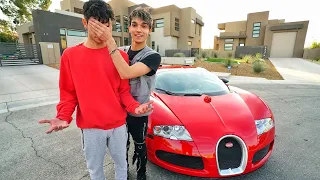 SURPRISING TWIN BROTHER WITH BUGATTI!!