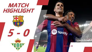 Barcelona vs Real Betis 5-0 Video Highlights