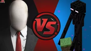 Slender Man vs Enderman (Minecraft)! Cartoon Fight Night Episode 10!