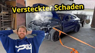 Mercedes C63s AMG Coupe Unfall - Front zerlegen #03