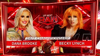 Dana Brooke vs Becky Lynch (24/7 Championship - Full Match)