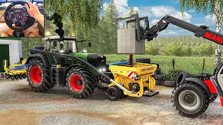 New Fendt 900 TMS G3 at the Farm - Farming Simulator 19 | Logitech g29 gameplay