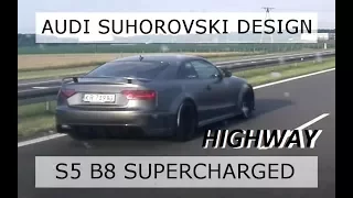 SOUND AUDI SUHOROVSKI DESIGN S5 B8 SUPERCHARGED (B3 TOUR), HIGHWAY (A4) POLAND