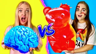 ОБЫЧНАЯ ЕДА против МАРМЕЛАДА Челлендж / REAL FOOD vs GUMMY FOOD CHALLENGE / Алиса Лисова