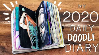 I tried drawing EVERY DAY for A YEAR - SKETCHBOOK TOUR