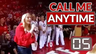 HALF COURT SHOT!!! Ohio State legend drops Pick up line then MAKES THE SHOT!!!