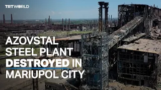 Mariupol’s iron and steel works site destroyed