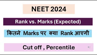 NEET 2024 Expected Rank vs Marks | कितने Marks पर क्या Rank आएगी? NEET 2024 Rank vs Marks Analysis