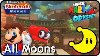 Super Mario Odyssey - Bowser's Kingdom - All Moons (in order with timestamps)