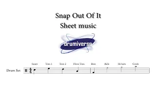 Snap Out Of It by The Arctic Monkeys - Drum Score (Request #44)