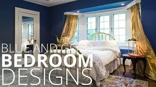 Blue and Gold Bedroom Designs - Homedesignlover